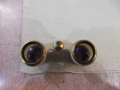Бинокъл "2,5 х" театрален с кожен калъф съветски, снимка 4