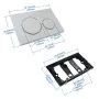 Empyreal бутон плоча с комплект лостове за Geberit Sigma 20 UP300 320 НОВО, снимка 4