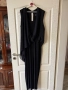 Нов разкошен черен парти официален гащеризон трико с шифон воал  Л /ХЛ размер , снимка 1