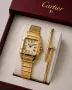 Cartier Подаръчен Комплект Дамски Часовник И Гривна Картие Код SK2029, снимка 1