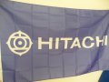 Hitachi знаме флаг Хитачи касетофони касетки видео ретро синьо музика касета, снимка 2