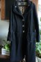 Италиански черен  тренч /манто /, снимка 3