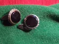 ЧИФТ СТАРИ ВИНТИЖ АРТ БУТОНЕЛИ КОПЧЕТА За РЪКАВЕЛИ с ШЛИФОВАН ЧЕРЕН ОНИКС 44356, снимка 10