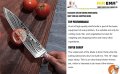 Нов Професионален остър кухненски нож 8 инча/Подарък Домакинство , снимка 4