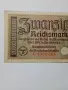 ГЕРМАНИЯ БАНКНОТА 20 МАРКИ 1939 Г , снимка 2
