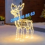 Коледен светещ елен, коледен елен височина 90 см, бяла светлина, снимка 4