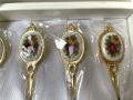 ROYAL ALBERT красиви нови позлатени вилички от Англия с порцелан, снимка 7