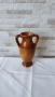 Стара керамична ваза - амфора - 22см, снимка 4