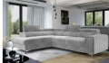 Ъглов Диван разтегателен с ракла - ляв ъгъл, сив, снимка 3