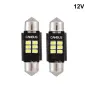 LED крушки 12V 6000K 6 SMD 2 броя с бяла светлина, снимка 1