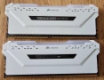2X8GB 16GB DDR4 3200Mhz Corsair Vengeance RGB PRO WHITE RAM памет | CL16 | 16-18-18-36 1.35V, снимка 1