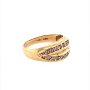 Златен дамски пръстен 4,10гр. размер:54 14кр. проба:585 модел:17266-1, снимка 3