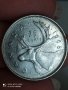 25 цента сребро 1968 г Канада

, снимка 2