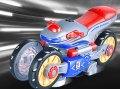 Каскадна, светеща играчка мотор, въртяща се на 360 градуса с подвижни гуми, снимка 3