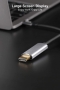 Inateck USB C to DisplayPort Cable 4K 60Hz, позлатени конектори, 2 метра, снимка 6