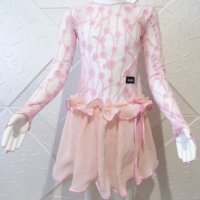 Розова детска рокля за спортни танци, снимка 2 - Детски рокли и поли - 44421226