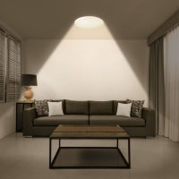 Масивен LED Плафониер LIVARNO Home Ø75.5см x H11см с Дистанционно Управление, снимка 2 - Лед осветление - 41165716