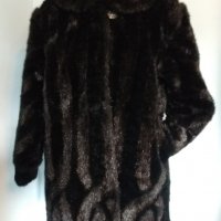 Много ефектно палто от еко косъм с вата / голям размер , снимка 1 - Палта, манта - 38794460