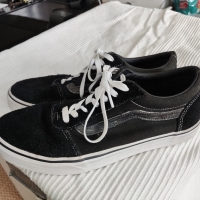 кожени кецове Vans Old Skool, снимка 4 - Кецове - 36040985