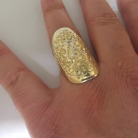 Златен пръстен без камъни 1, снимка 10 - Пръстени - 40831766