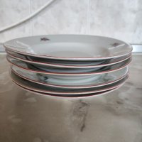 Порцеланови чинии на Китка 7 броя, снимка 5 - Чинии - 42445705