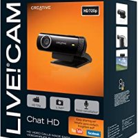 Уеб камера , web cammera Cretive Live! Cam Chat HD 720p + 12м Гаранция, снимка 3 - Други - 40707398