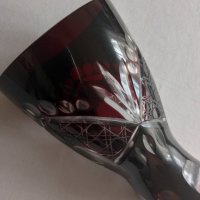 Рязан кристал Винтидж-  Ваза Рубинено червен , снимка 4 - Други ценни предмети - 40900801