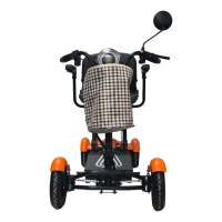 Сгъваема електрическа четириколка MaxMotors 750W - Orange, снимка 7 - Инвалидни скутери - 44633672