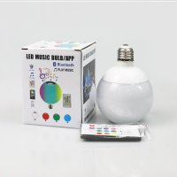 Цветна LED крушка с дистанционно , снимка 5 - Лед осветление - 44500563