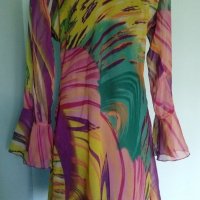 Уникална плажна рокля / туника от органза / универсален размер, снимка 5 - Туники - 40525750
