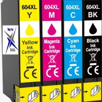 604 XL комплект касети с мастило за 604XL. Съвместим за Epson 604XL., снимка 1 - Консумативи за принтери - 41942134