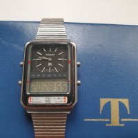 Цифров и аналогов часовник TISSOT TS-X2 (F-1) 1980 година, снимка 4 - Антикварни и старинни предмети - 40718525