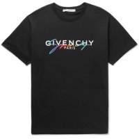 Мъжка тениска Givenchy Paris Embroidery Black XL, снимка 8 - Тениски - 26010301