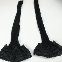 S нови черни мрежести чорапи със силикон, снимка 3 - Бельо - 44340056
