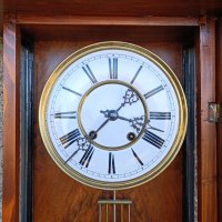 Голям стенен часовник - Carl Werner - Антика - 1900"г., снимка 7 - Антикварни и старинни предмети - 42636835