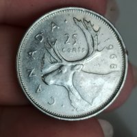 25 цента сребро 1968 г Канада

, снимка 4 - Нумизматика и бонистика - 41608866