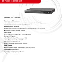 Мрежови NVR Рекордер за 8 IP Камери до 6 MPx Hikvision DS-7608NI-E1 Графично меню на Български език, снимка 2 - IP камери - 41504146