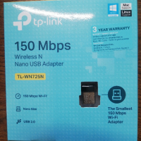Wi-Fi Mini dongle TP-LINK, снимка 1 - Рутери - 44805590