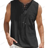 Мъжка модна лятна риза без ръкави, 10цвята - 023, снимка 6 - Ризи - 41690882