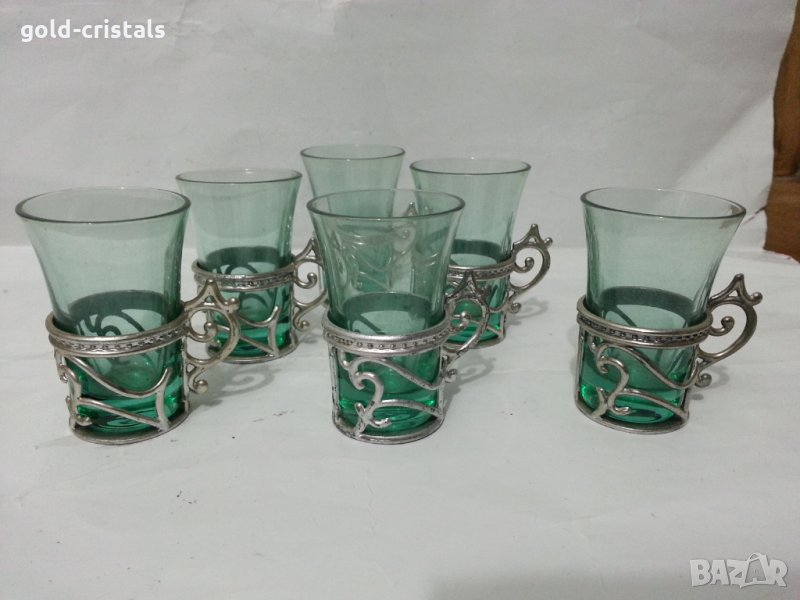 стари руски чашки подстакани, снимка 1