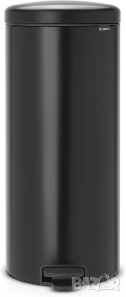 Кош за смет с педал NewIcon 30L, Matt Black, снимка 1
