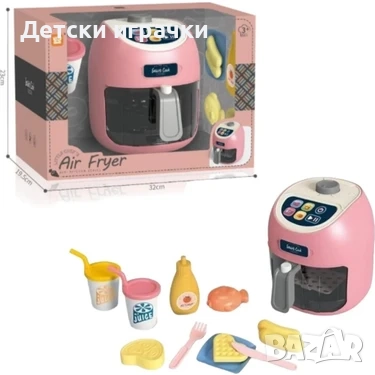 Фритюрник с горещ въздух със звукови и светлинни ефекти - аксесоари, розов, еър фрайър, снимка 1