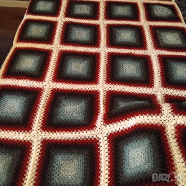 Великолепно ръчно изработено одеяло от вълна, снимка 1