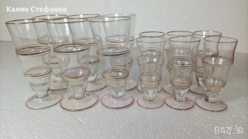 Два комплекта ретро чашки за концентрат по 6 бр, 50мл и 110 мл, снимка 1