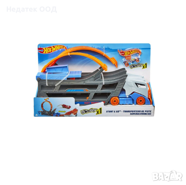 Детски камион писта, Hot Wheels, до 18 автомобила, снимка 1