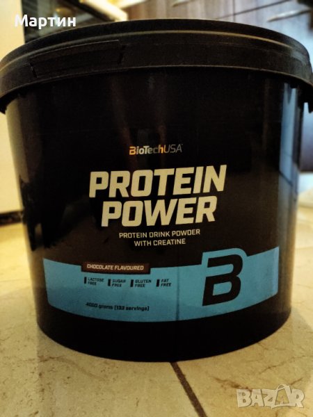 ТОП Протеин - BIOTECH USA - Protein Power - с Креатин - Creatine - 4.000кг., снимка 1