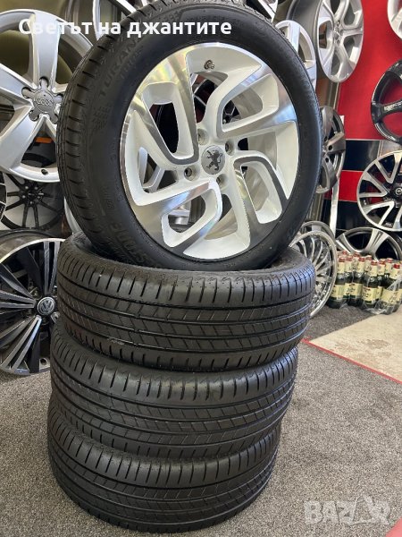 Джанти с Гуми 16 Цола 4х108 Пежо Peugeot 207 208 / 195/55/16 / Нови, снимка 1