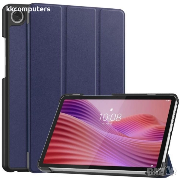 Калъф за таблет Lenovo Tab One TB-305FU / Tab K9, 3-но сгъваем дизайн и Протектор, кожен - 6 цвята, снимка 1