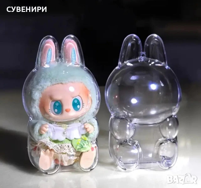 Прозрачна акрилна подаръчна защитна кутия за играчка Labubu, снимка 1