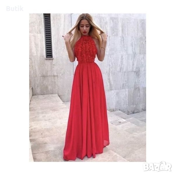 Дълга червена рокля , снимка 1